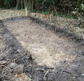 Hibernaculum being built at Alvington Pond, Brympton
