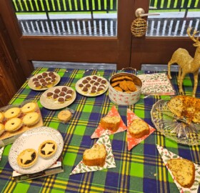 Cakes and mince pies at YRCT festive get-together Dec 23
