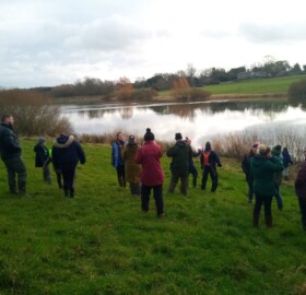 Wildlife walk at Sutton Bingham Reservoir West Pond
